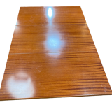 Mahogany veneer dining table by Marcel Gascoin 1960 for Alveole