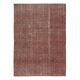 Hand-knotted Vintage Turkish Red Wool Area Rug with Floral Design for Home and Office Decor