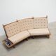 Curved sofa by Guillerme et Chambron for Votre Maison