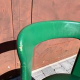 6 Bruno Rey Kush & co Green Stackable Chairs Circa 1970