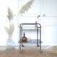 Dessert bar metal black and gold glass black 50s