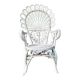 Fauteuil rotin peacock années 60