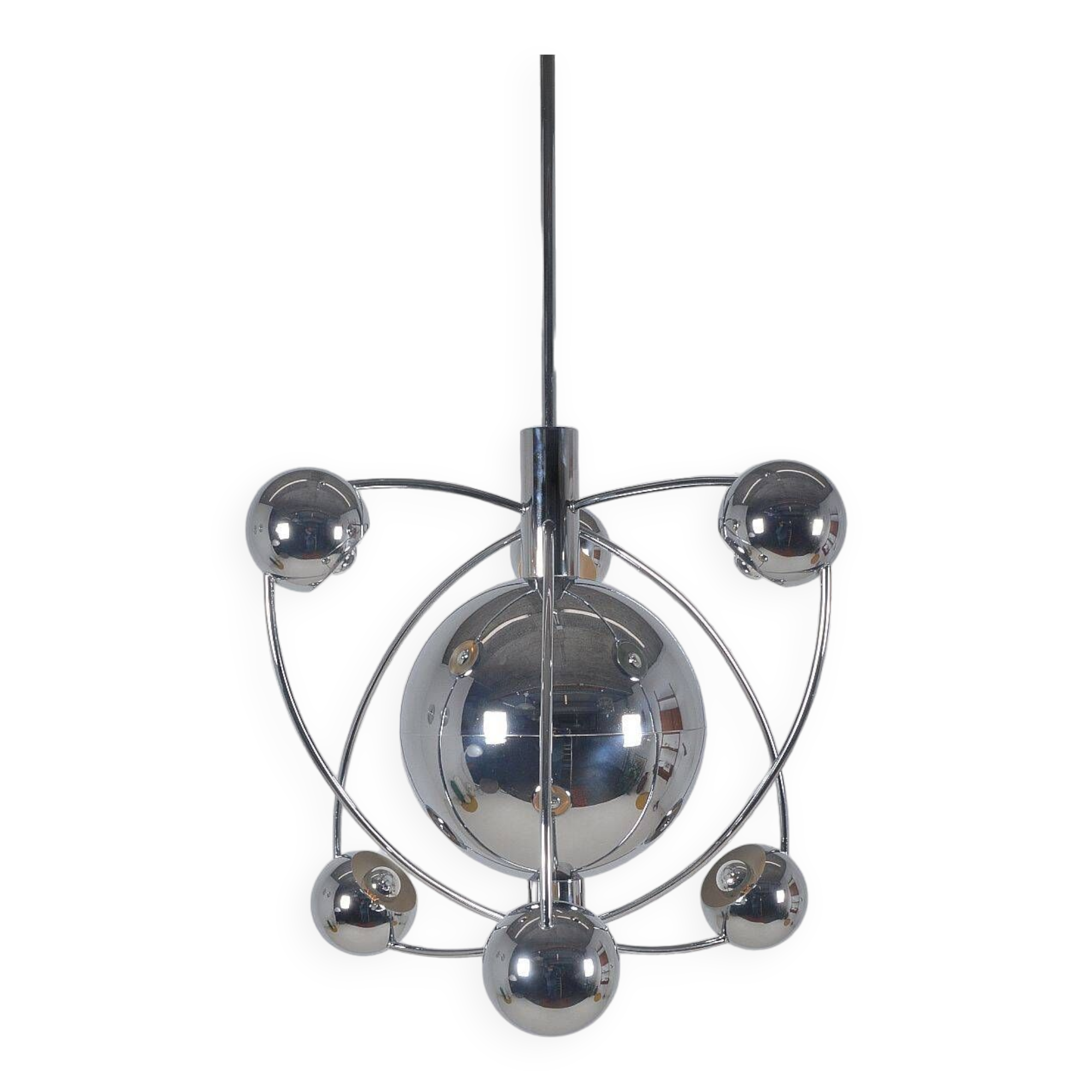 Italian 'Satellite' chandelier designed by Goffredo Reggiani, 1960s