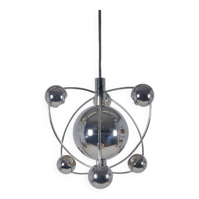 Chandelier 'Satellite' italien conçu par Goffredo Reggiani, années 1960.