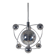 Italian 'Satellite' chandelier designed by Goffredo Reggiani, 1960s