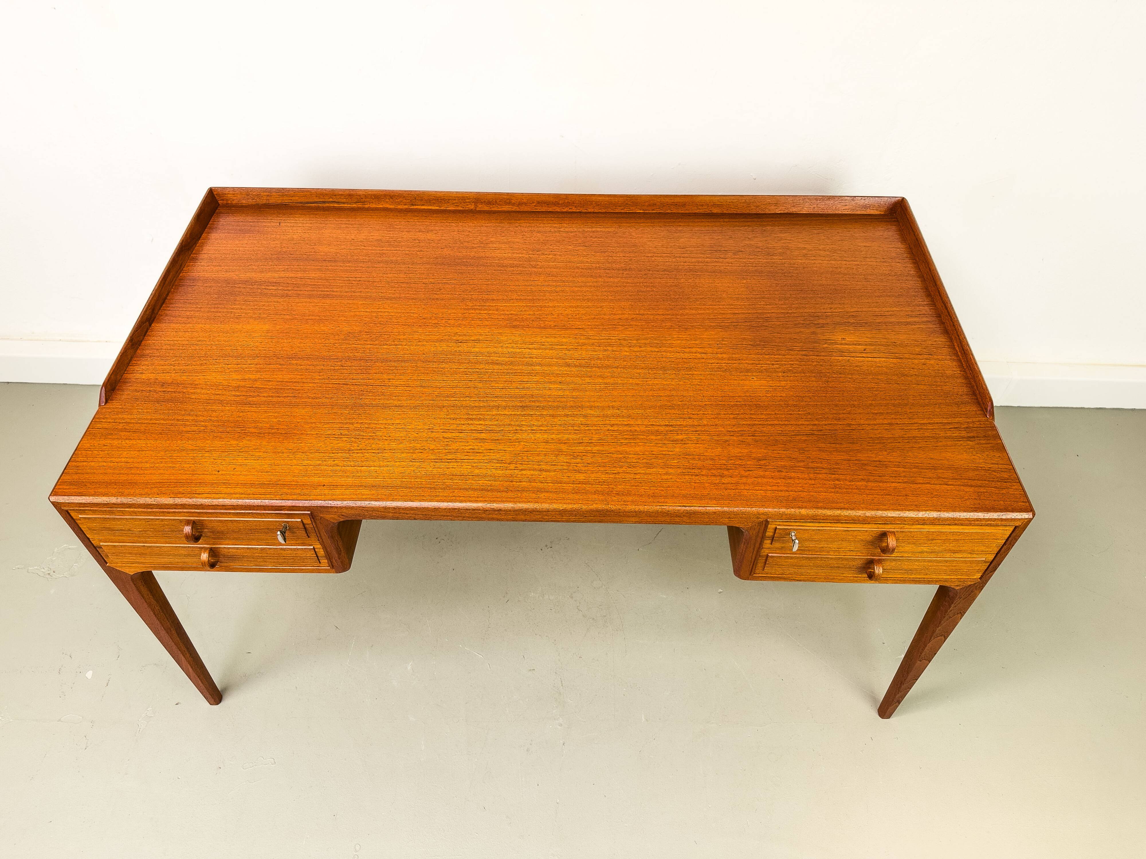 Teak Desk by Bertil Fridhagen for Bodafors, 1960s