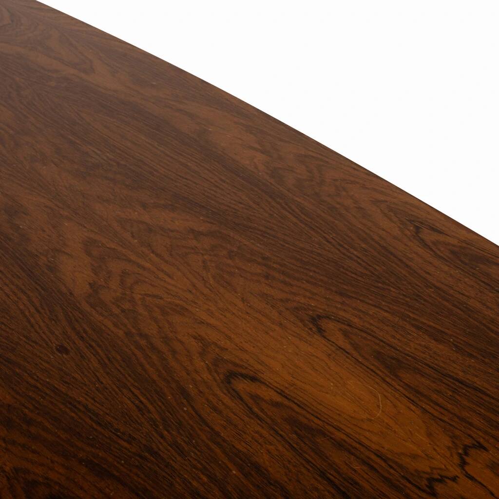 Dining table in palisander veneer with semi-matt lacquer finish
