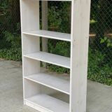 Scandinavian solid wood beige bookcase