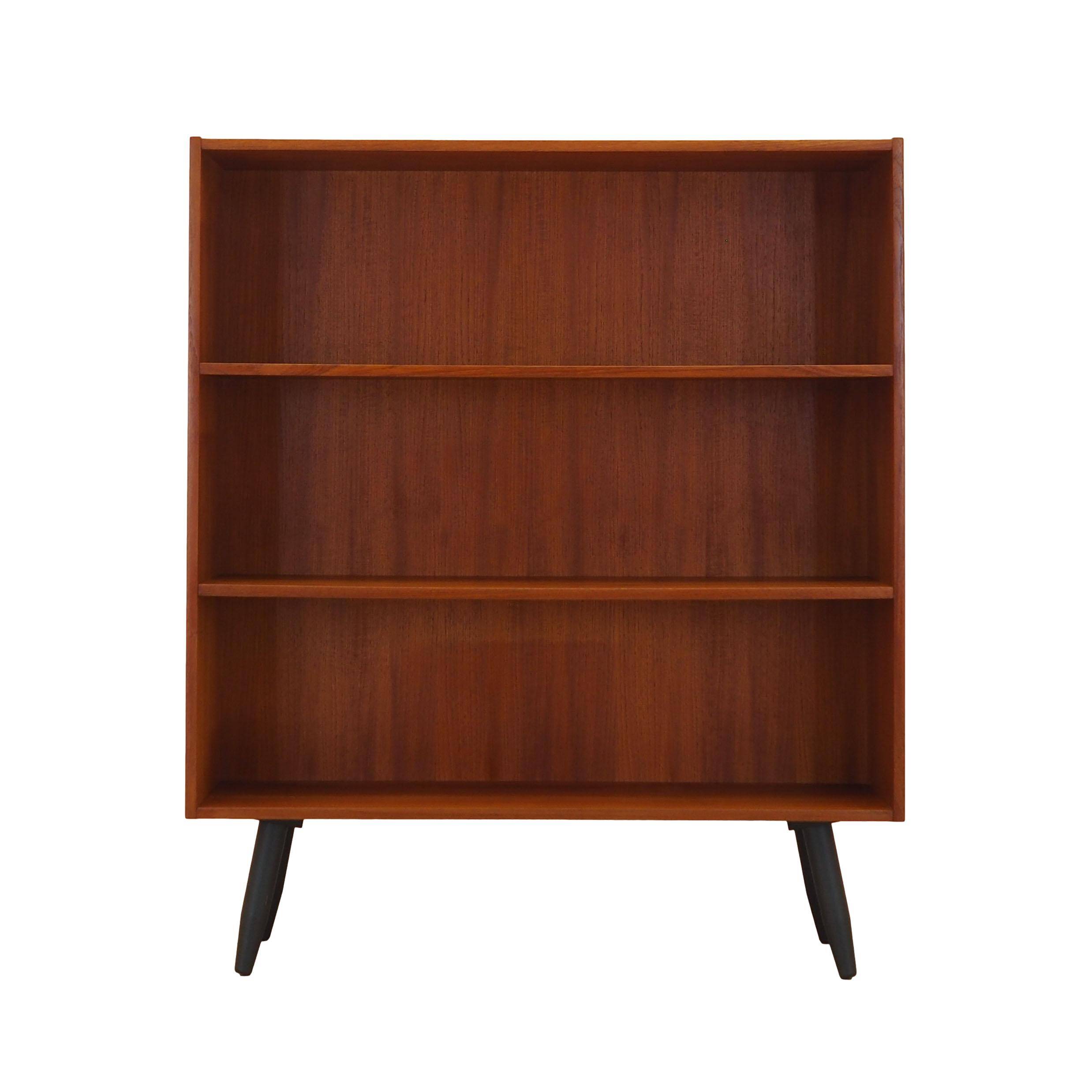 Teak bookcase, Danish design, 1970s, manufactured by Clausen & Søn