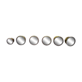 Series of six vintage door handle buttons