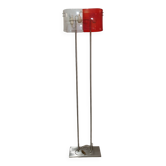 Orange plexiglass floor lamp