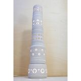 Georges Pelletier, totem floor lamp in white earth.