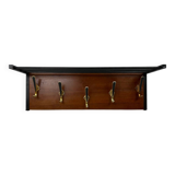 Vintage mid century modern wall coat rack