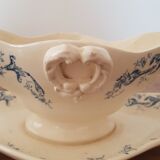 Saucière ancienne Gien modèle attributs XIXème