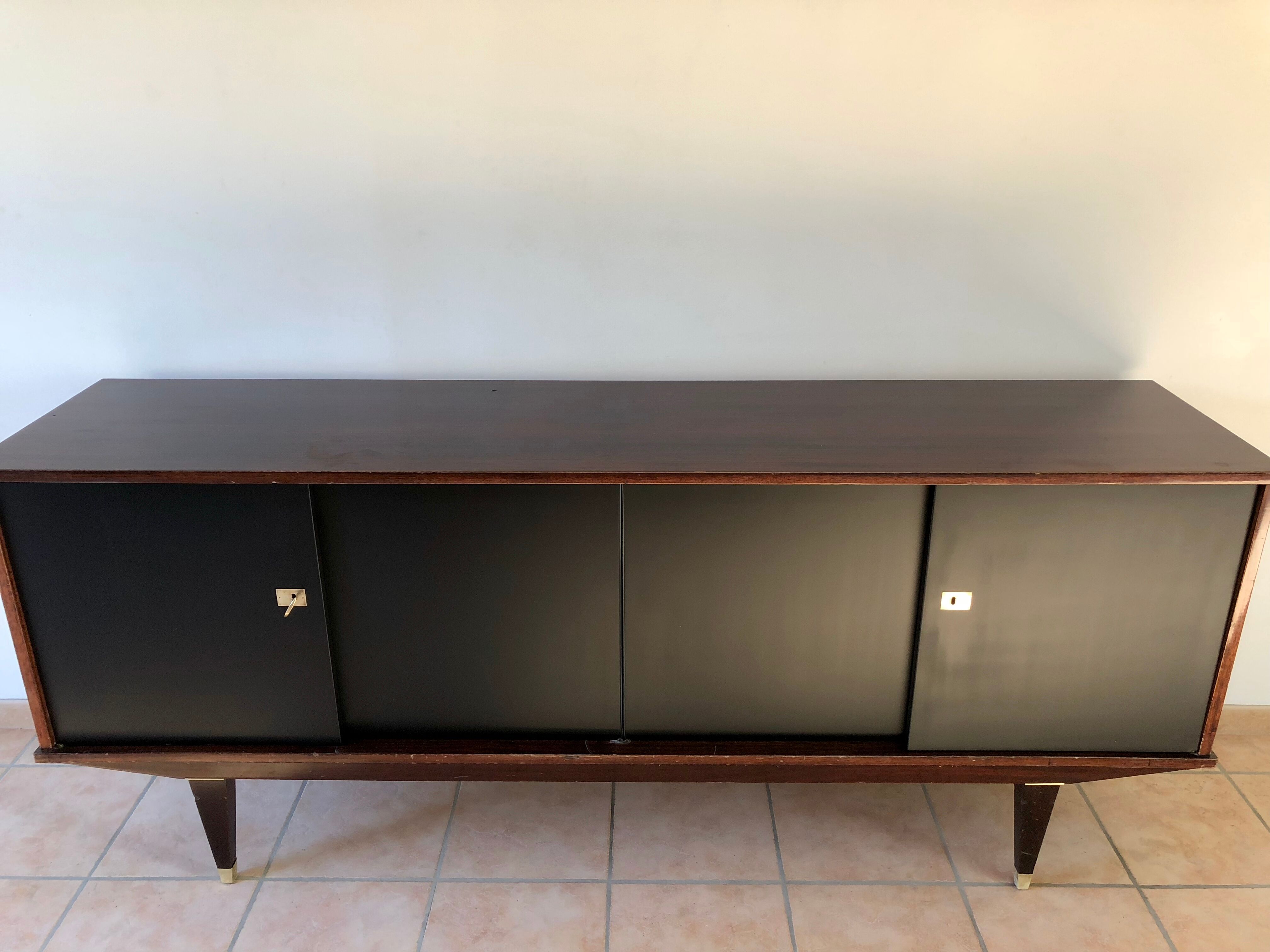 Black vintage sideboard