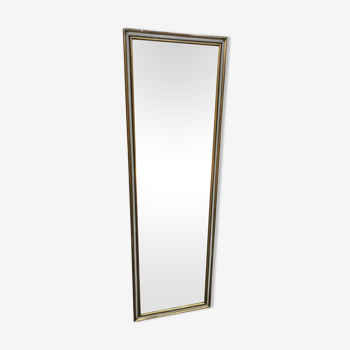 Miroir entre-deux style Louis XVI doré - 131x41cm