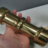 A set of beautiful brass table lamps. Danish and estimated from the 1970s.