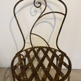 Wrought iron garden chair