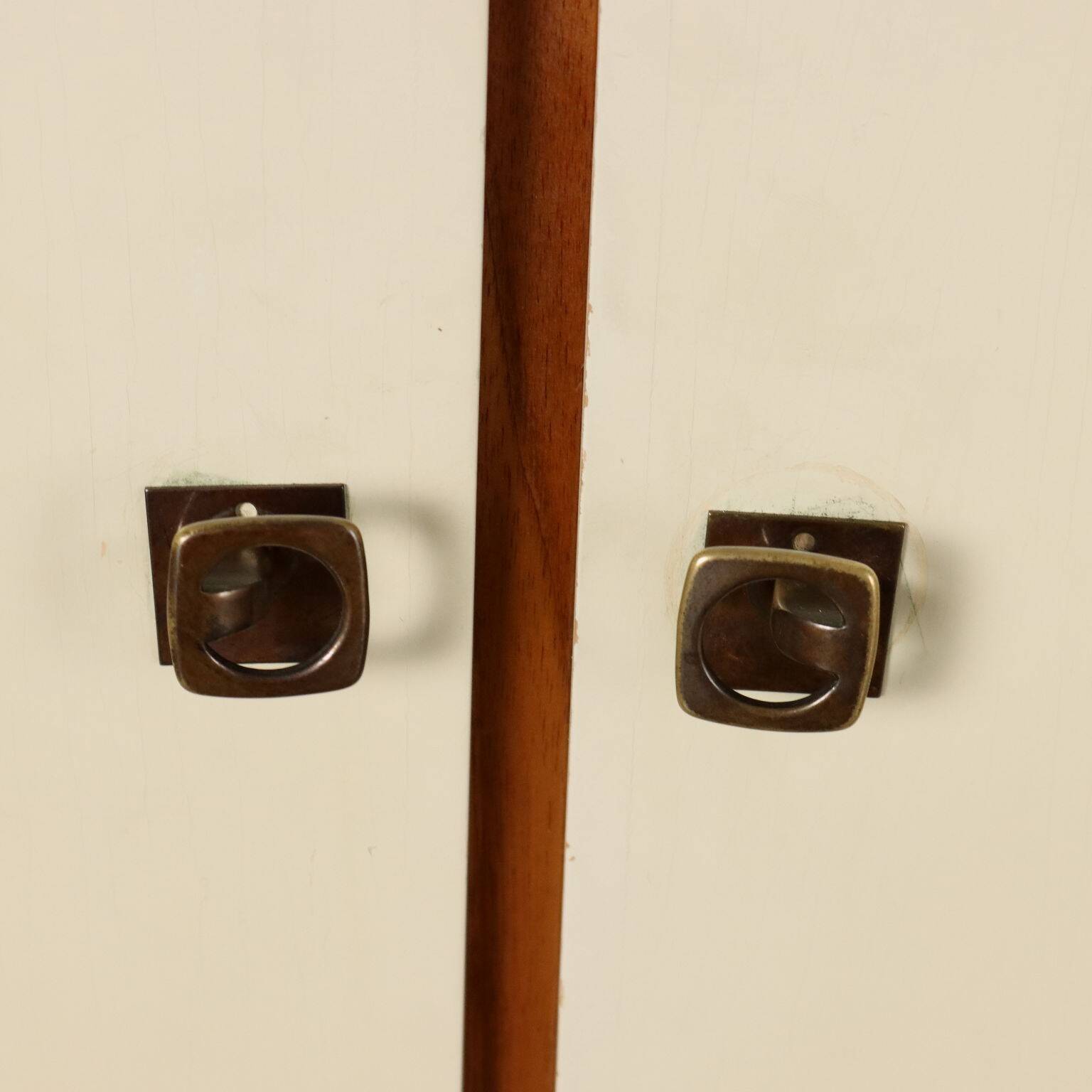 Vintage 1960s mahogany-veneered polyester entryway furniture