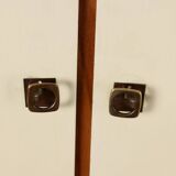 Vintage 1960s mahogany-veneered polyester entryway furniture