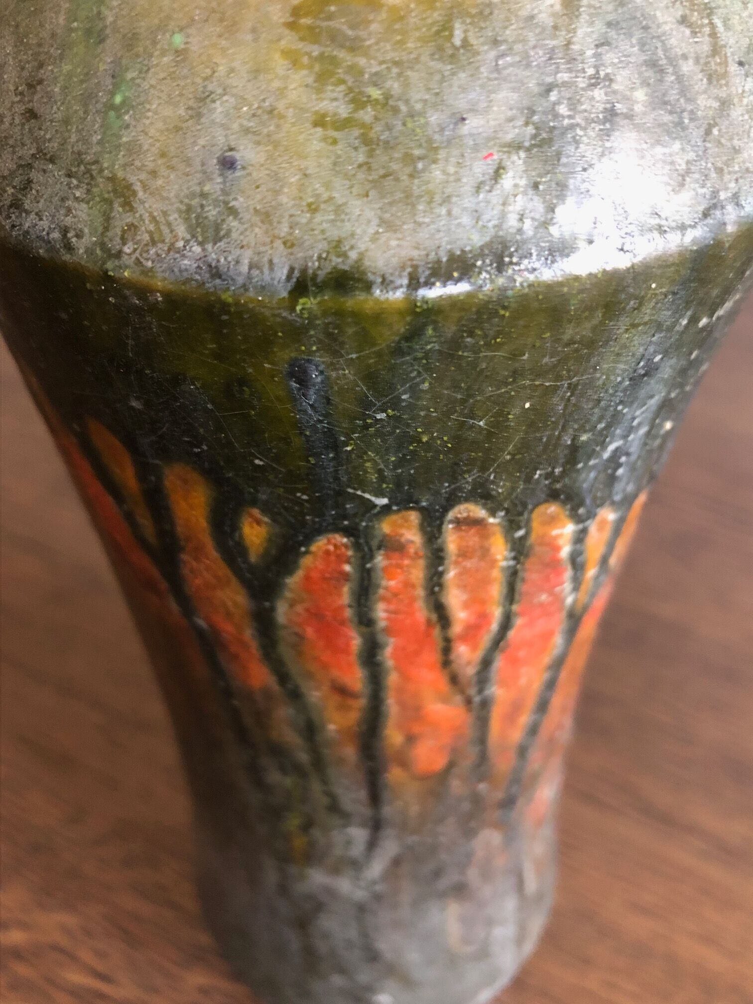 Large two-tone ceramic vase by Marcello Fantoni, 1950s