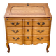 Louis XV style writing desk with a curved back.