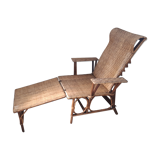 Lounge chair vintage rattan