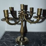 Pair of candlesticks 5 bronze lights