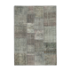 Handwoven Oriental Overdyed 170 cm x 240 cm Grey Patchwork Carpet