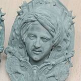 Billiard corner, bronze door knocker