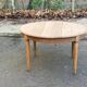 Renovated Louis Philippe round extendable dining table from the 18th century, 205cm.
