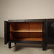 Jean Batenburg for MI brutalist sideboard in ebonized oak, Belgium, 1960s