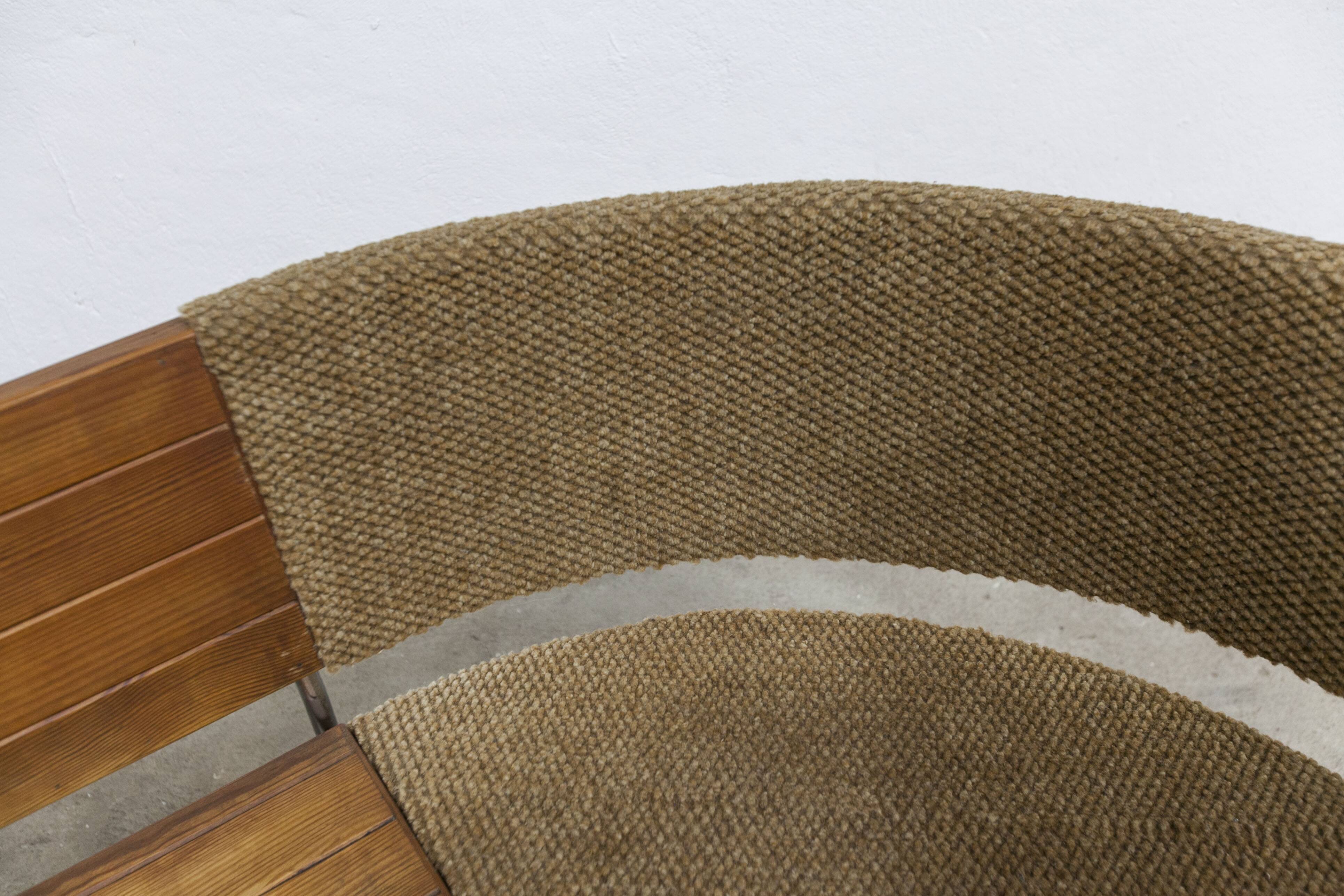 1970 wooden kitchen corner bench set