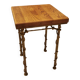 Wrought iron side table with ivy imitation