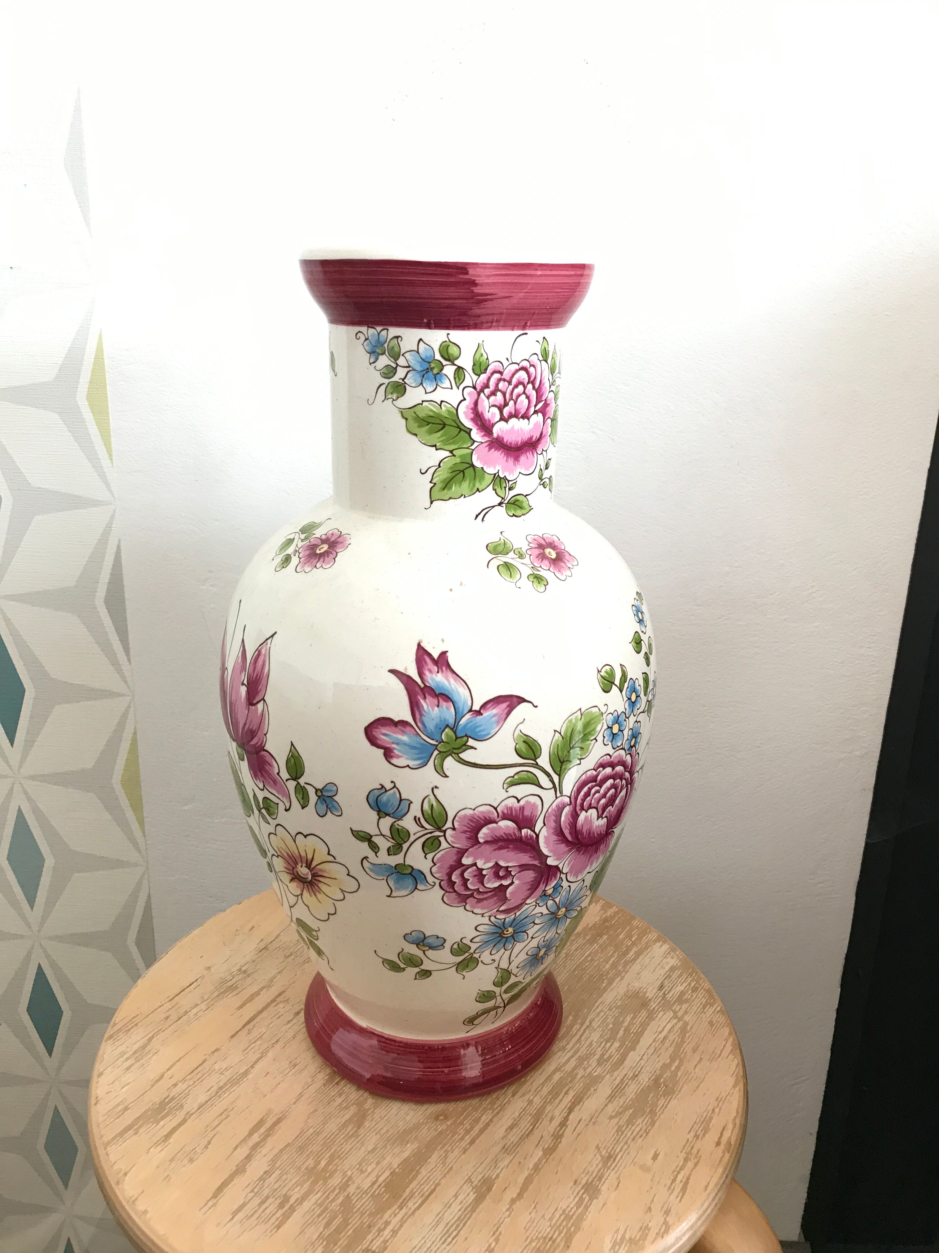 Pair of large vases Old Strasbourg