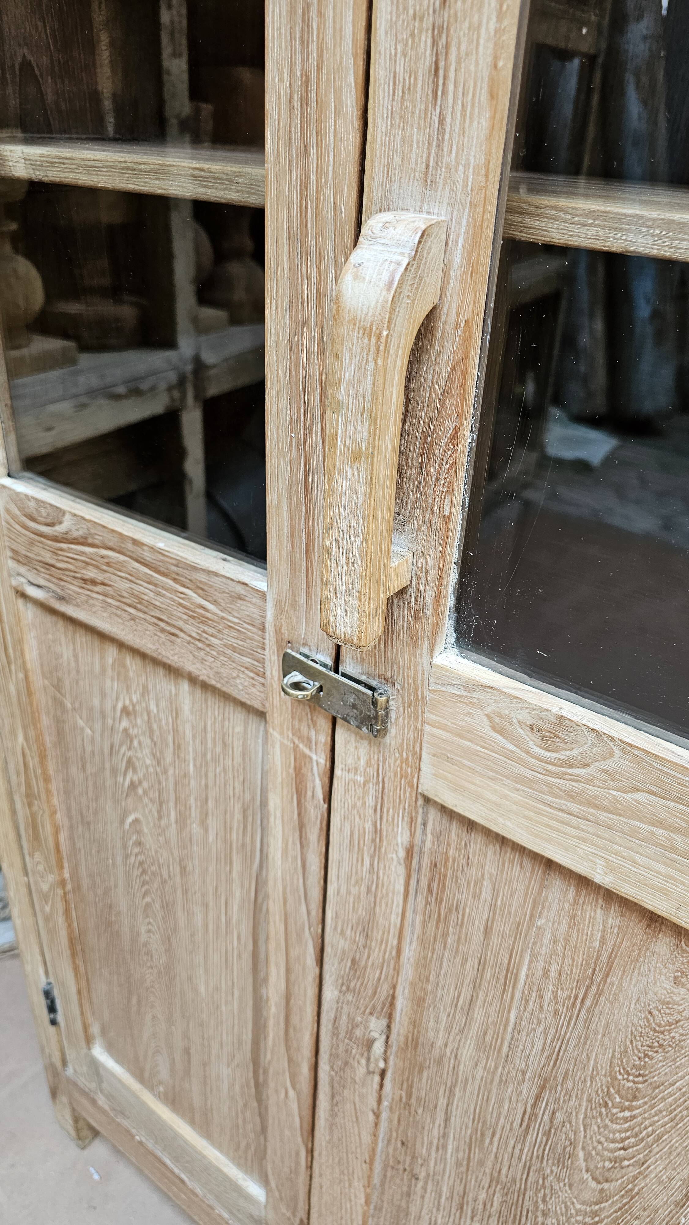 Natural Burmese teak sideboard