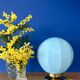 Vintage Art Deco blue opaline globe table lamp