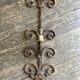 XXL wall lamp in gilded iron Italian work 1960