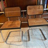 Set of 4 chairs B32 and 2 armchairs B64 Cesca by Marcel Breuer Italian Edition 1980