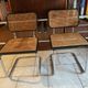 Set of 4 chairs B32 and 2 armchairs B64 Cesca by Marcel Breuer Italian Edition 1980
