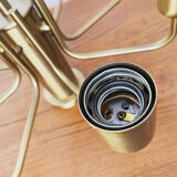 Sputnik brass flush lamp