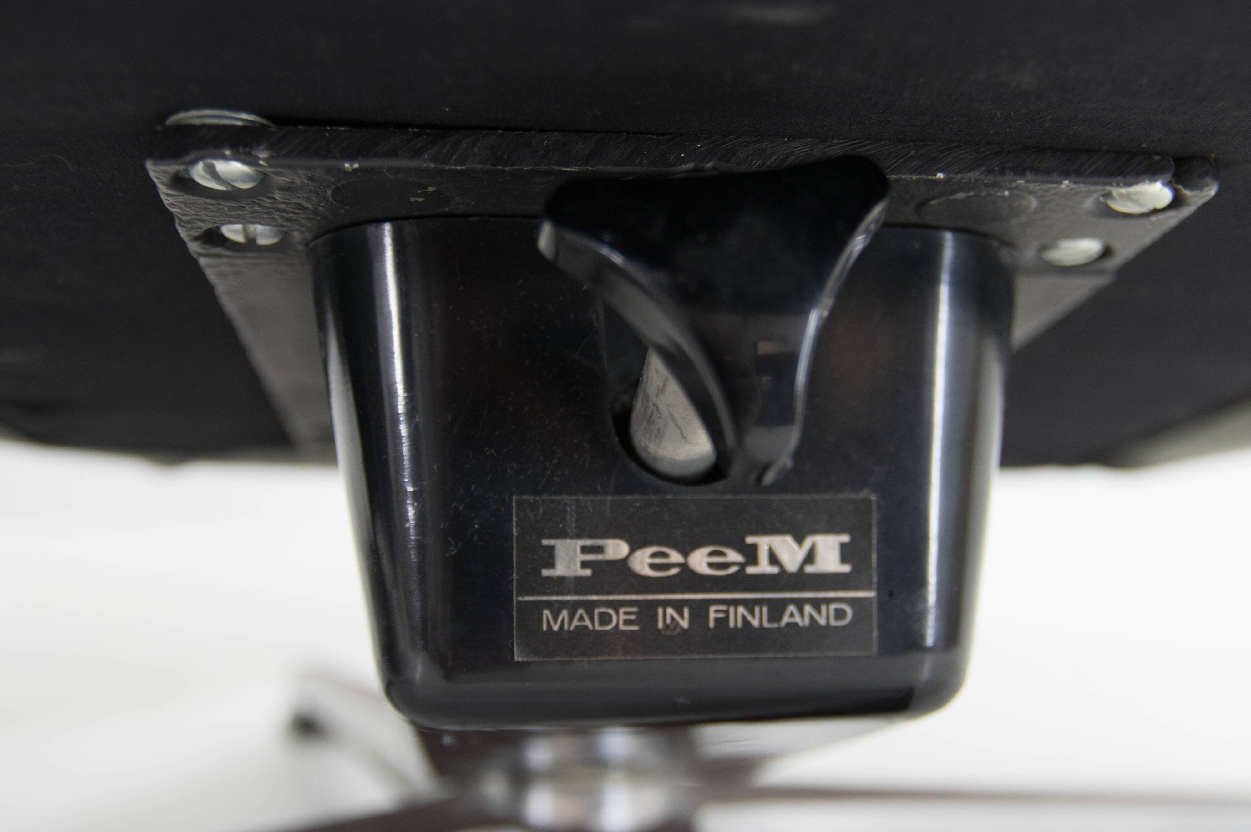 Midcentury Swivel Rocking Armchair, Peem, Finland, 1970s