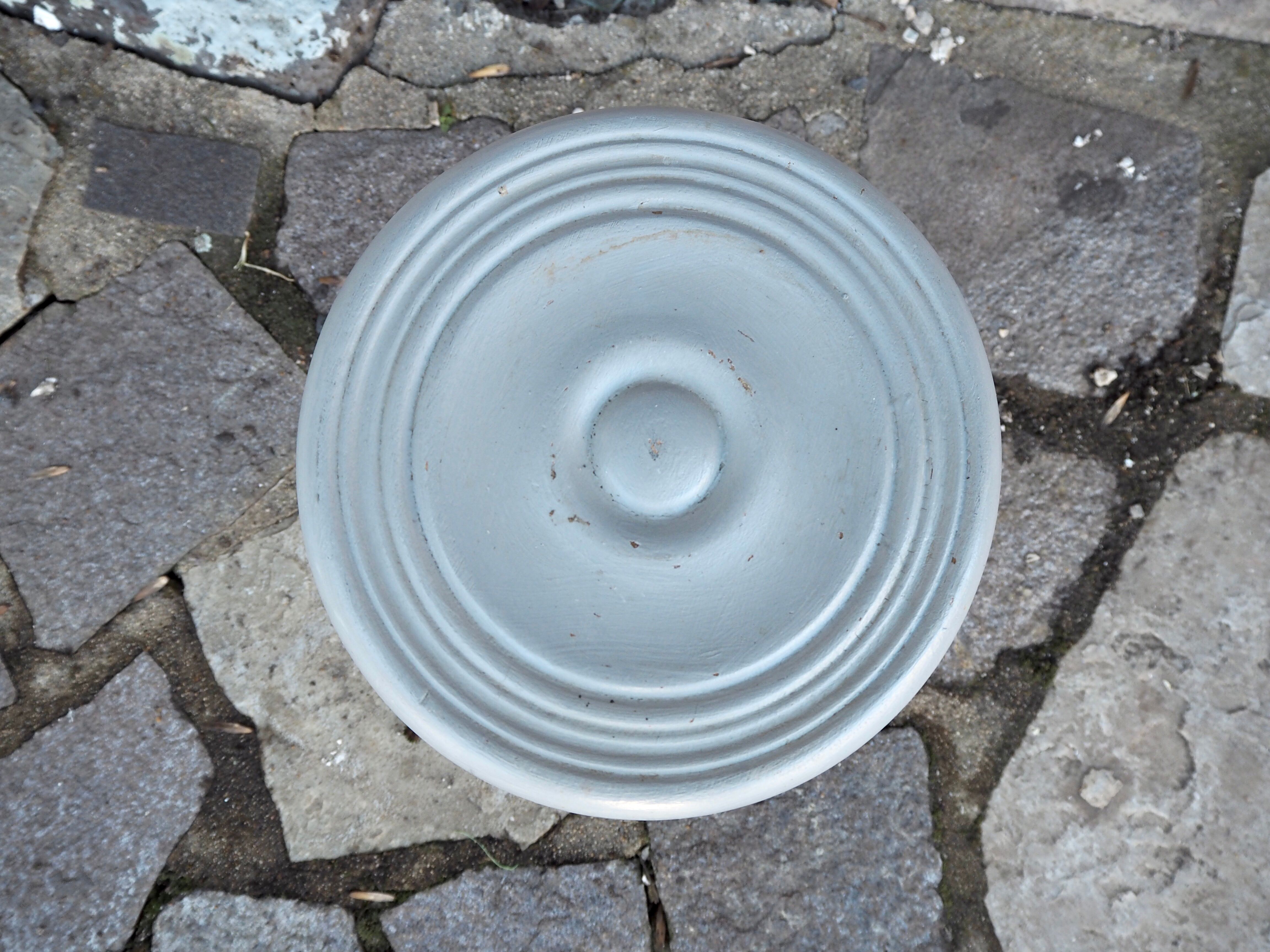 Blue-grey tripod stool