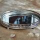 Louis XV style oval silver-plated metal centrepiece (or centerpiece) 19th century