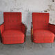 Bauhaus Style Steel & Wood Club Chairs, 1940s, Set of 2