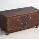 Antique painted chest with floral details (1870s) #32