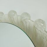 back lit wall MIRROR by schöninger acrylic frame ice glass decor 1960s 1970