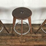 3 stools of bar design Jean Prouvé edition Vitra 2002