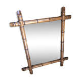 Bamboo mirror 72x62cm