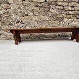 solid pine bench nursery school 1970 vintage